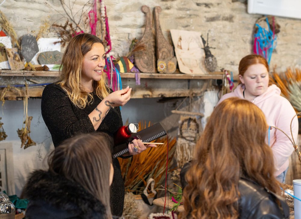 Charlotte Church rehearsing young carers aloud choir
