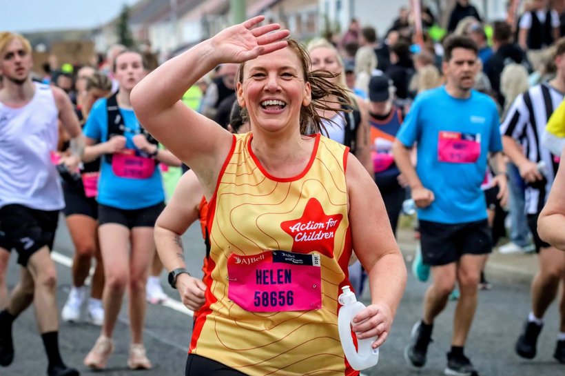 Action for Children runner taking on the Great North Run 2025