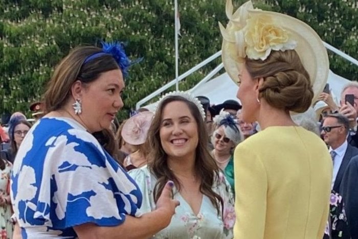 Early Years Practitioners, Franci Simpson and Allison Shaw meeting the Princess of Wales