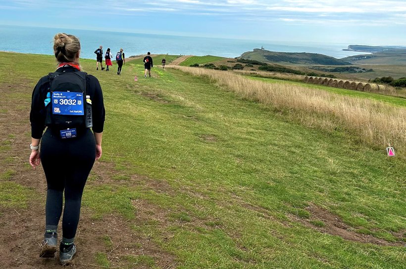 Emily Blyth doing the South Coast Ultra challenge
