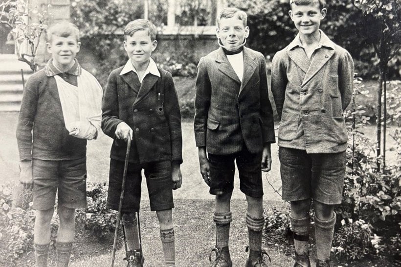 Four boys at NCH home in Chipping Norton 1934