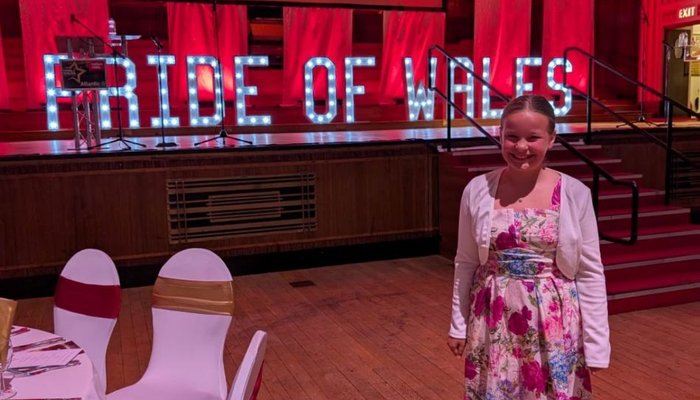 Grace at the Pride of Wales awards 2025