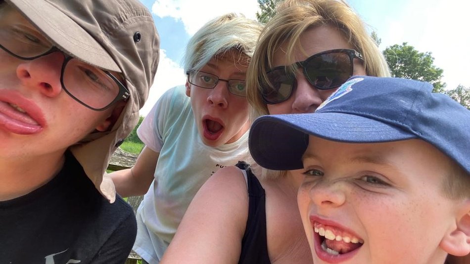 Victoria Brooks and family