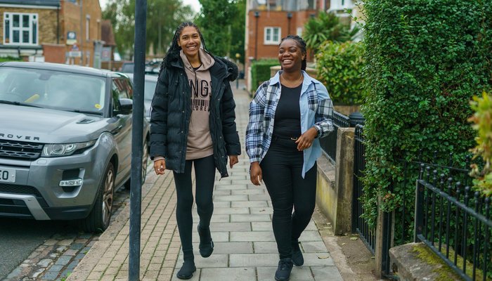Miracle and her Transition Worker Catherine