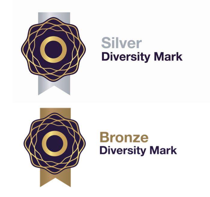 bronze and silver diversity marks