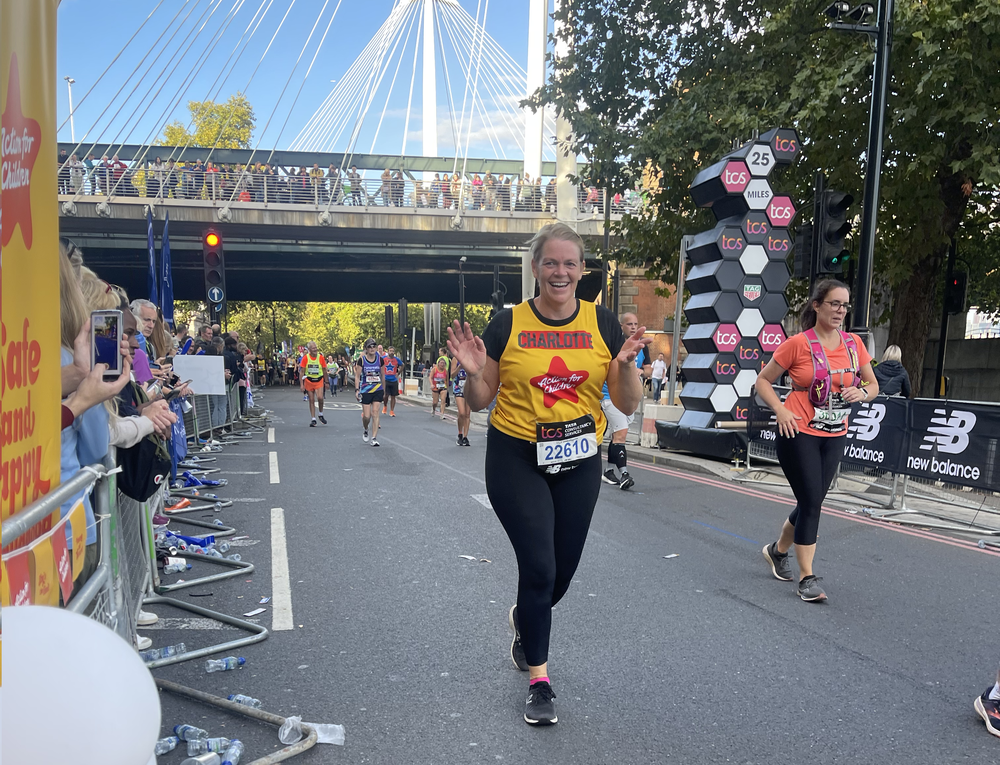 London Marathon runner - Charlotte